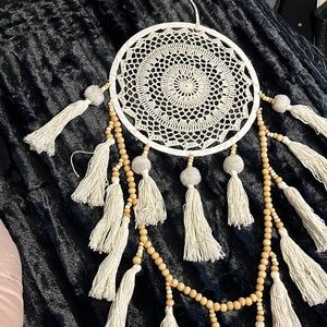 Macramé Dreamcatcher with Wooden Beads BOHO Room Decor From Marshal’s